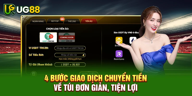 4 bước giao dịch chuyển tiền về túi đơn giản, tiện lợi