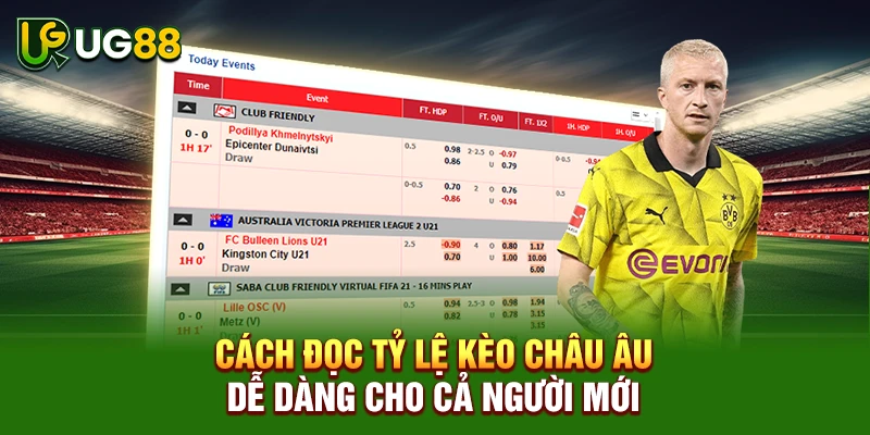 Cách đọc tỷ lệ kèo châu Âu dễ dàng cho cả người mới