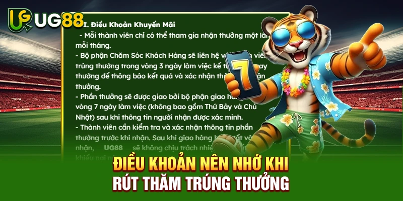 Điều khoản nên nhớ khi rút thăm trúng thưởng