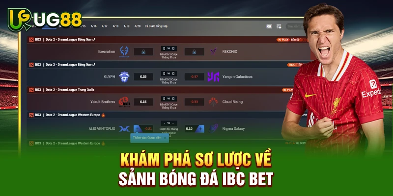 Khám phá sơ lược về sảnh bóng đá IBC Bet