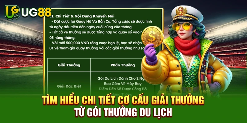 Tìm hiểu chi tiết cơ cấu giải thưởng từ gói thưởng du lịch
